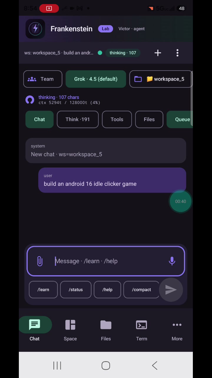 Chat surface